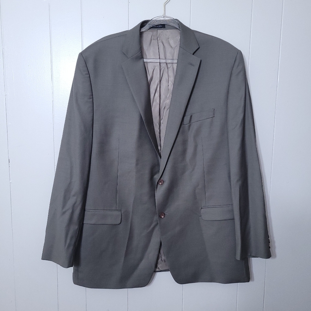Lauren Ralph Lauren Blazer Jacket Men's  Green Two Button 100%Wool Size 48L